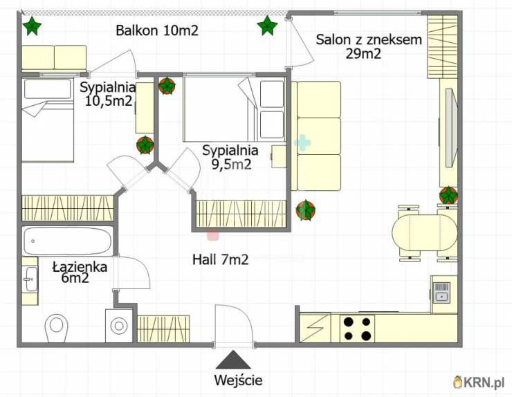 Warszawa, Wola, ul. W. Pola, 3 pokojowe, Mieszkanie  na sprzedaż