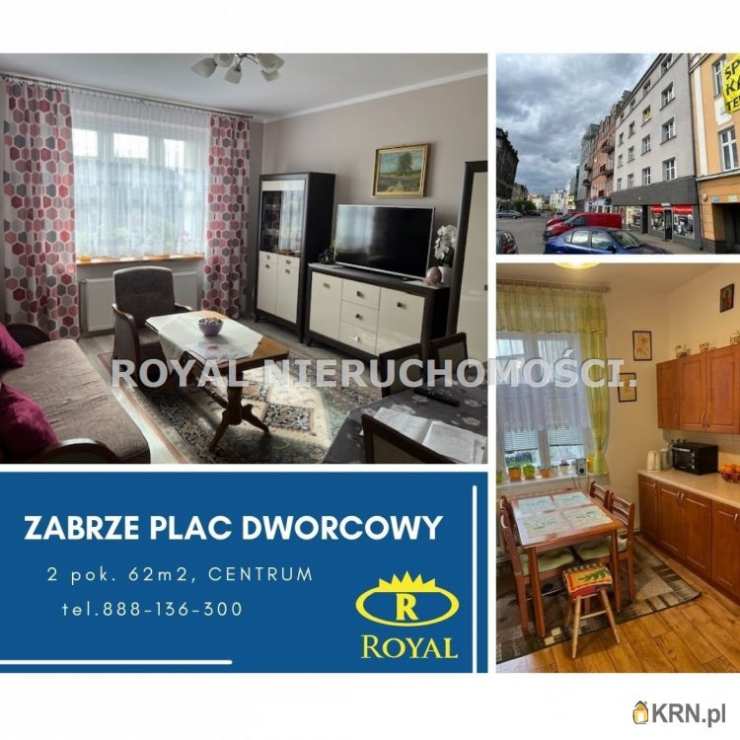 Mieszkanie  na sprzedaż, Zabrze, ul. Plac Dworcowy, 2 pokojowe