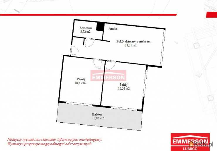 3 pokojowe, Mieszkanie  na sprzedaż, Kraków, Krowodrza, ul. 