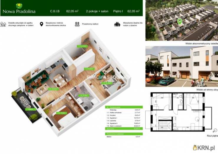 Mieszkanie  na sprzedaż, 3 pokojowe, Tarnów, Zabłocie, ul. Skrzyszowska