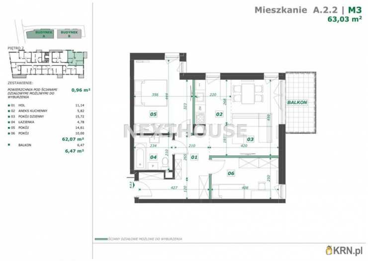 Mieszkanie  na sprzedaż, Gliwice, ul. , 3 pokojowe