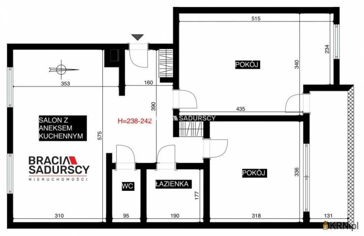 Kraków, Podgórze Duchackie/Wola Duchacka, ul. Gołaśka, Mieszkanie  na sprzedaż, 3 pokojowe