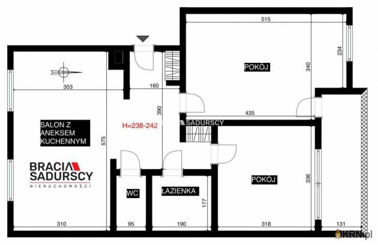 Kraków, Podgórze Duchackie/Wola Duchacka, ul. Gołaśka, Mieszkanie  na sprzedaż, 3 pokojowe