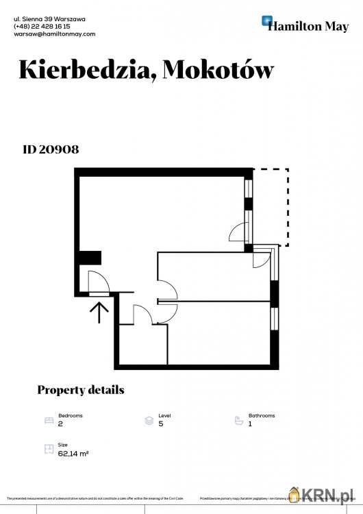 Mieszkanie  do wynajęcia, 3 pokojowe, Warszawa, ul. 