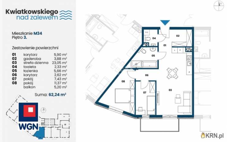 Mieszkanie  na sprzedaż, 3 pokojowe, Nowa Dęba, ul. 