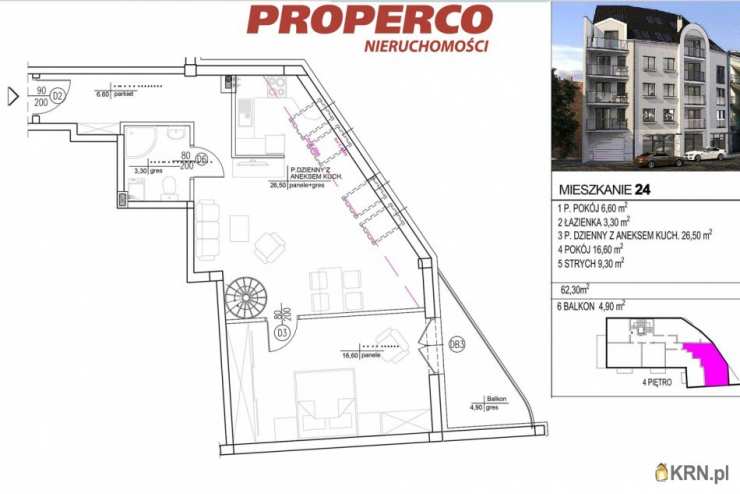 Kielce, ul. Starodomaszowska, 2 pokojowe, Mieszkanie  na sprzedaż