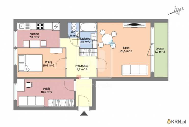 Mieszkanie  na sprzedaż, Wołomin, ul. Kościelna, 3 pokojowe