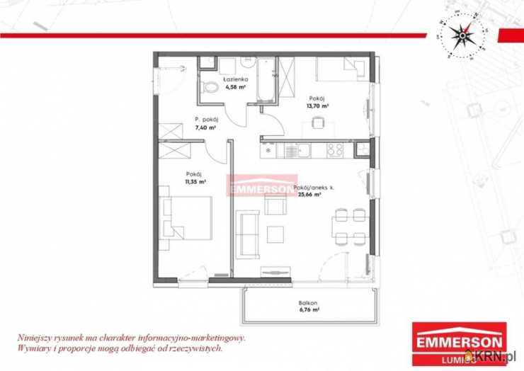 Kraków, Prądnik Biały, ul. , 3 pokojowe, Mieszkanie  na sprzedaż