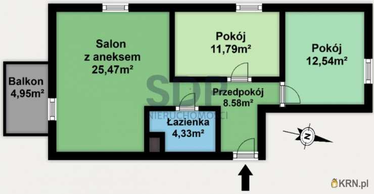 Mieszkanie  na sprzedaż, 3 pokojowe, Wrocław, Psie Pole/Lipa Piotrowska, ul. Kominiarska