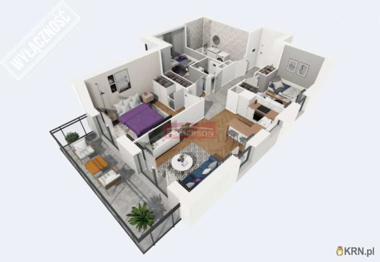 4 pokojowe, Kraków, Podgórze, ul. , Mieszkanie  na sprzedaż