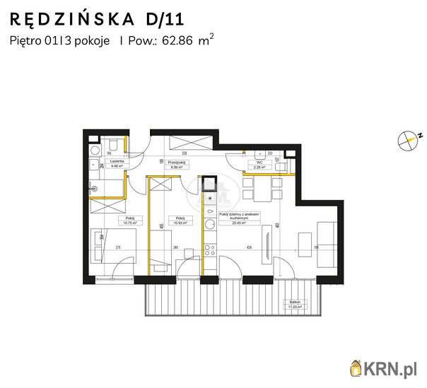 Mieszkanie  na sprzedaż, 3 pokojowe, Wrocław, Fabryczna/Maślice, ul. Rędzińska