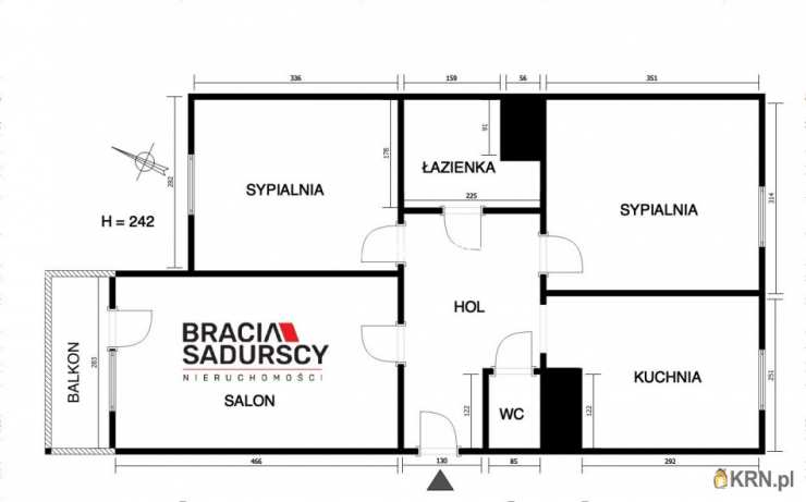 Dobczyce, ul. Piastowskie, Mieszkanie  na sprzedaż, 3 pokojowe