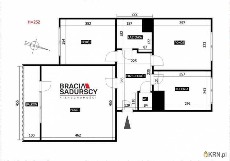 Dobczyce, ul. Piastowskie, Mieszkanie  na sprzedaż, 3 pokojowe