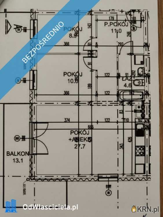 Mieszkanie  na sprzedaż, 3 pokojowe, Łężyca, ul. Willowa