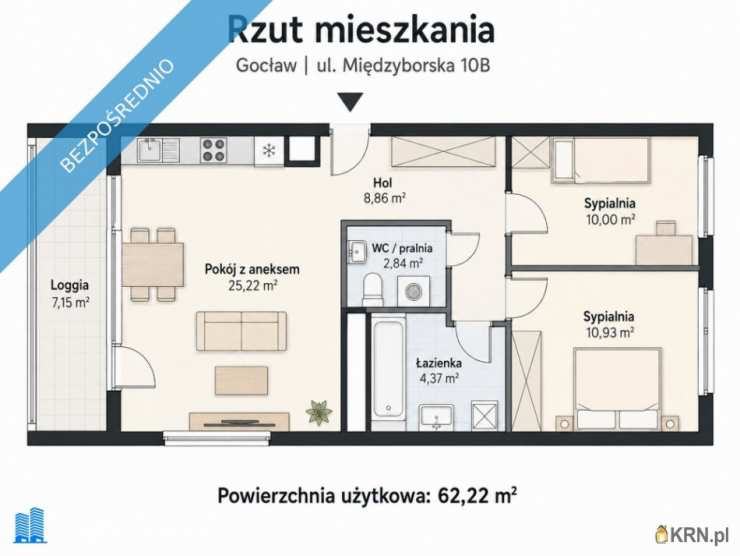 Mieszkanie  na sprzedaż, 3 pokojowe, Warszawa, Praga Południe, ul. Międzyborska