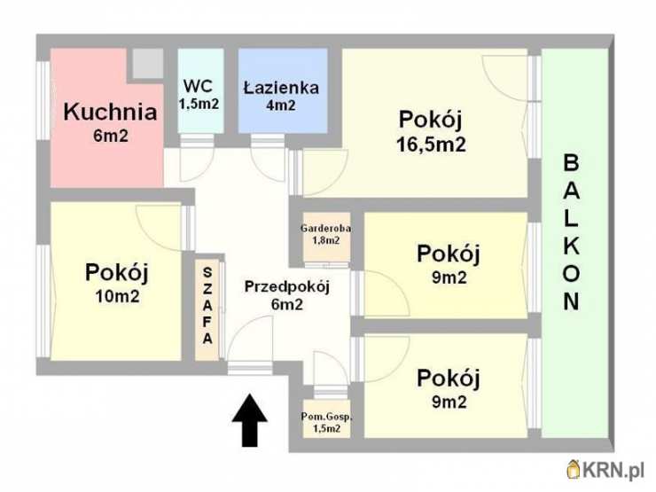 Wrocław, Fabryczna/Gądów Mały, ul. Bystrzycka, Mieszkanie  na sprzedaż, 4 pokojowe