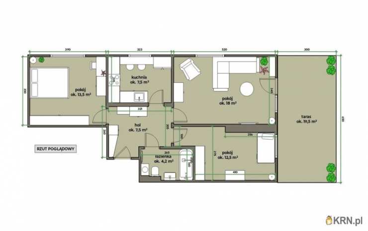 3 pokojowe, Mieszkanie  na sprzedaż, Kraków, Krowodrza, ul. 