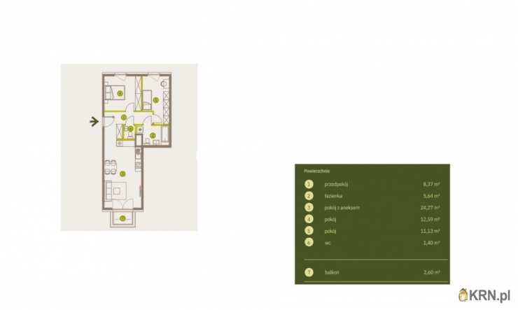 Kraków, Prądnik Biały, ul. Imbramowska, Mieszkanie  na sprzedaż, 3 pokojowe