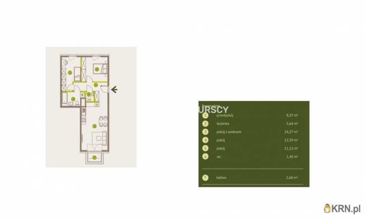 Kraków, Prądnik Biały, ul. Imbramowska, Mieszkanie  na sprzedaż, 3 pokojowe