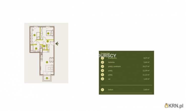 Kraków, Prądnik Biały, ul. Imbramowska, Mieszkanie  na sprzedaż, 3 pokojowe