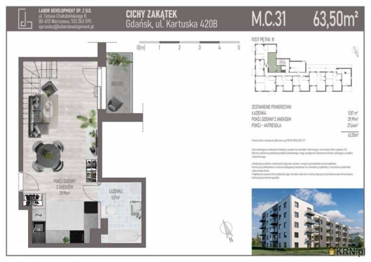 Home Experts, Mieszkanie  na sprzedaż, Gdańsk, Siedlce, ul. Kartuska