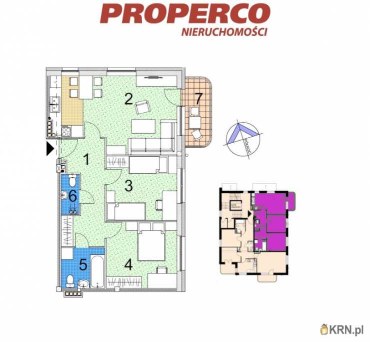 3 pokojowe, Kielce, ul. , Mieszkanie  na sprzedaż