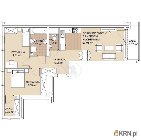 Mieszkanie  na sprzedaż, 3 pokojowe, Wrocław, Psie Pole/Sołtysowice, ul. 