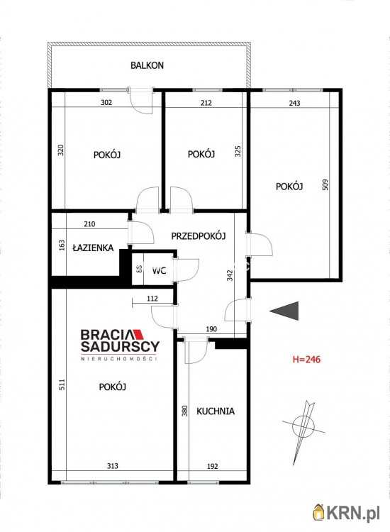 Kraków, Prądnik Biały/Krowodrza Górka, ul. Krowoderskich Zuchów, Mieszkanie  na sprzedaż, 4 pokojowe