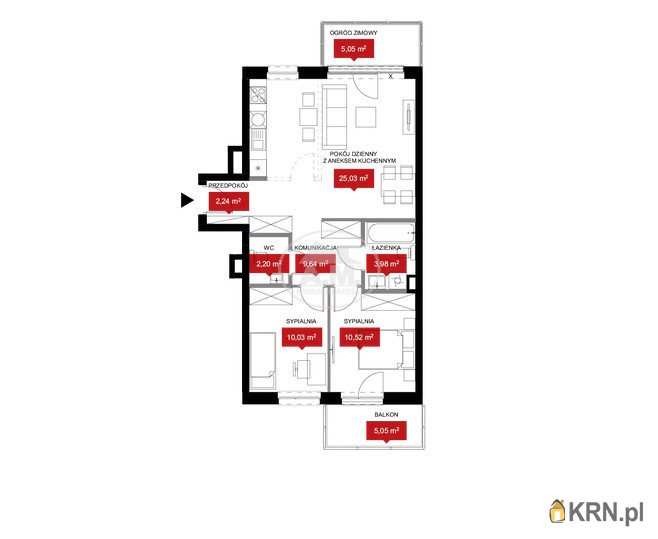 Mieszkanie  na sprzedaż, Wrocław, Psie Pole/Kleczków, ul. W. Reymonta, 3 pokojowe
