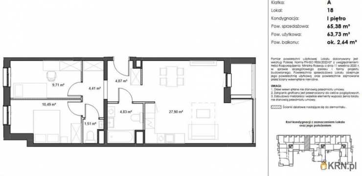 3 pokojowe, Mieszkanie  na sprzedaż, Rumia, Janowo, ul. 