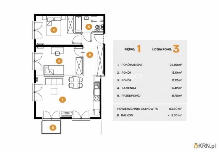 Kraków, Bronowice, ul. Na Błonie, Mieszkanie  na sprzedaż, 3 pokojowe
