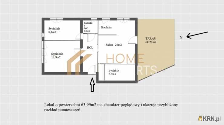 Mieszkanie  na sprzedaż, 4 pokojowe, Gdańsk, Wrzeszcz Górny, ul. M. Konopnickiej