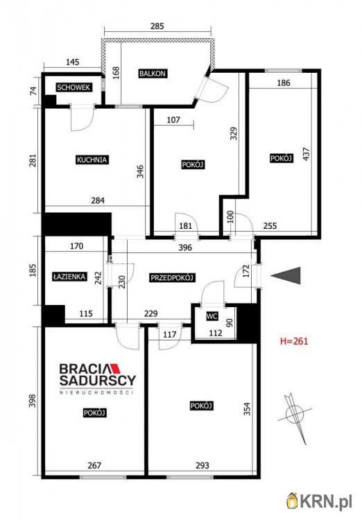 Kraków, Bronowice, ul. Zaczarowane Koło, Mieszkanie  na sprzedaż, 4 pokojowe
