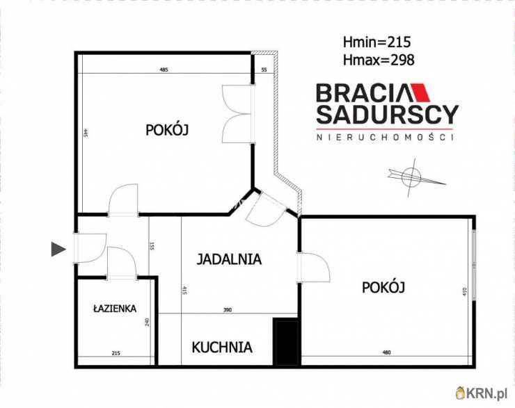 2 pokojowe, Kraków, Stare Miasto, ul. Bonerowska, Mieszkanie  na sprzedaż