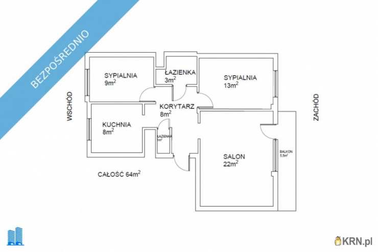 Mieszkanie  na sprzedaż, Łódź, Widzew, ul. Ketlinga, 3 pokojowe