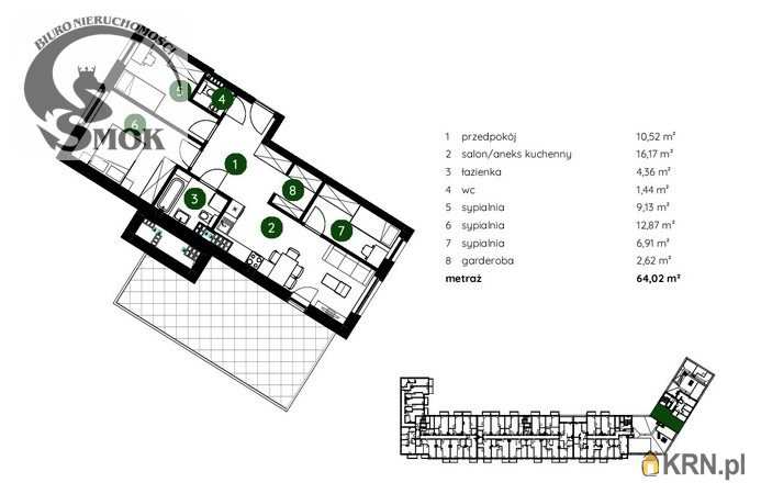 Kraków, Bieżanów-Prokocim/Złocień, ul. , Mieszkanie  na sprzedaż, 4 pokojowe