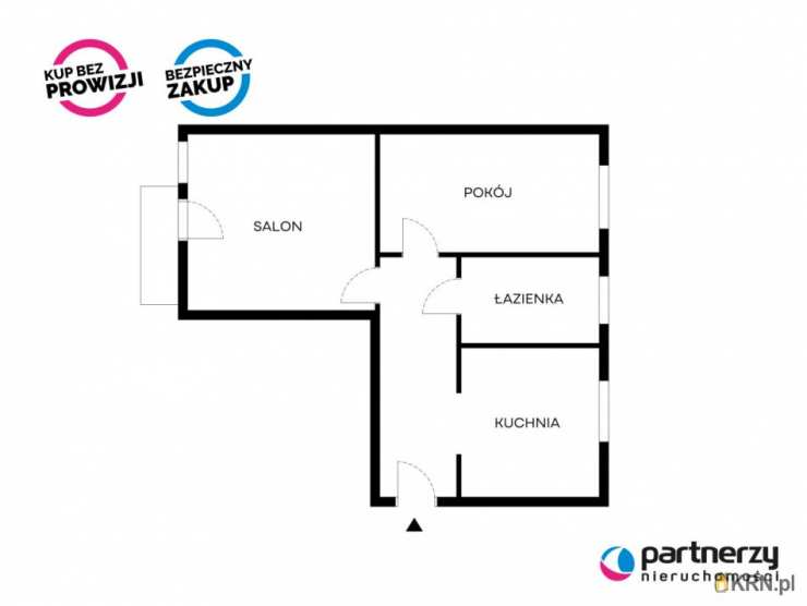 2 pokojowe, Mieszkanie  na sprzedaż, Gdynia, Leszczynki, ul. S. Okrzei