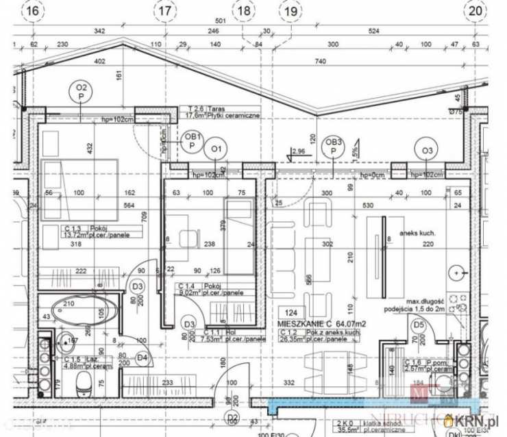 3 pokojowe, Opole, Malina, ul. , Mieszkanie  na sprzedaż