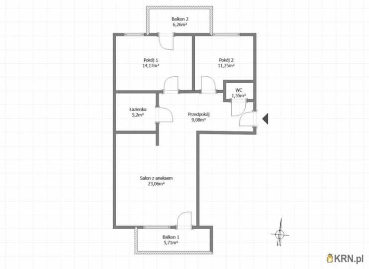 Warszawa, Ursynów, ul. Puławska, 3 pokojowe, Mieszkanie  na sprzedaż