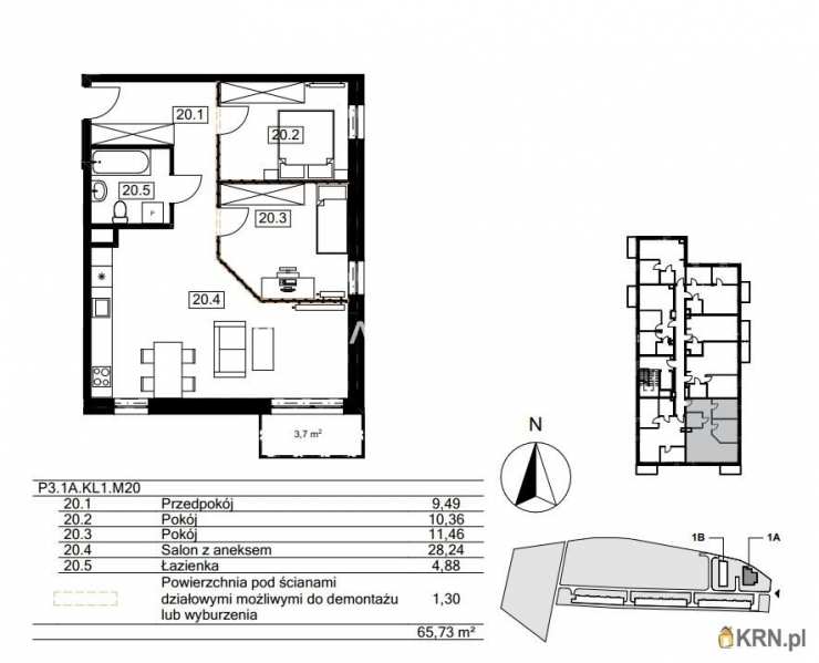 Mieszkanie  na sprzedaż, Kraków, Bieżanów-Prokocim/Złocień, ul. Agatowa, 3 pokojowe
