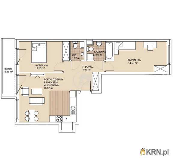 Mieszkanie  na sprzedaż, 3 pokojowe, Wrocław, Psie Pole/Sołtysowice, ul. 
