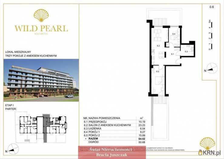 Mieszkanie  na sprzedaż, 3 pokojowe, Kołobrzeg, ul. 