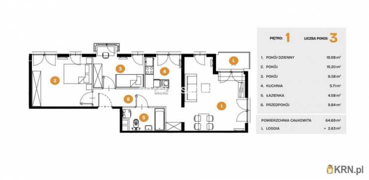 Mieszkanie  na sprzedaż, Kraków, Bronowice, ul. Na Błonie, 3 pokojowe