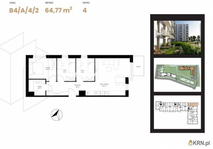 Kraków, Prądnik Biały, ul. H. Pachońskiego, Mieszkanie  na sprzedaż, 4 pokojowe