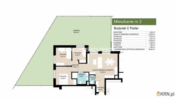 4 pokojowe, Mieszkanie  na sprzedaż, Kraków, Wzgórza Krzesławickie, ul. Kantorowicka