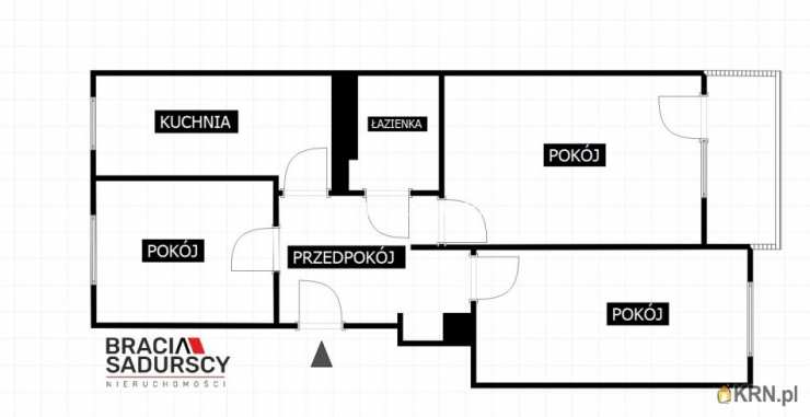 Mieszkanie  na sprzedaż, Kraków, Dębniki, ul. Komandosów, 3 pokojowe