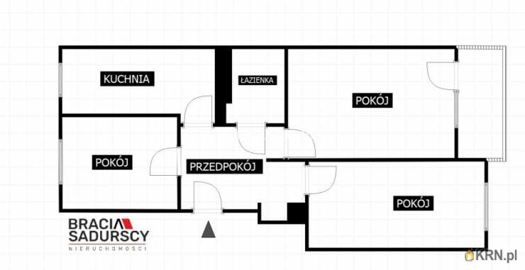 Kraków, Dębniki, ul. Komandosów, Mieszkanie  na sprzedaż, 3 pokojowe