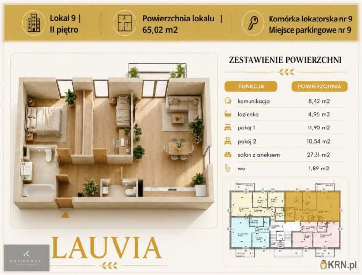 Mieszkanie  na sprzedaż, 3 pokojowe, Namysłów, ul. B. Leśmiana