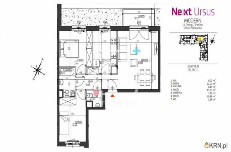 Warszawa, Ursus/Szamoty, ul. , 4 pokojowe, Mieszkanie  na sprzedaż