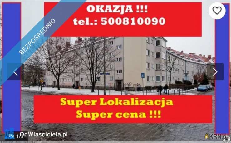 Mieszkanie  na sprzedaż, 3 pokojowe, Wrocław, Krzyki, ul. Krucza